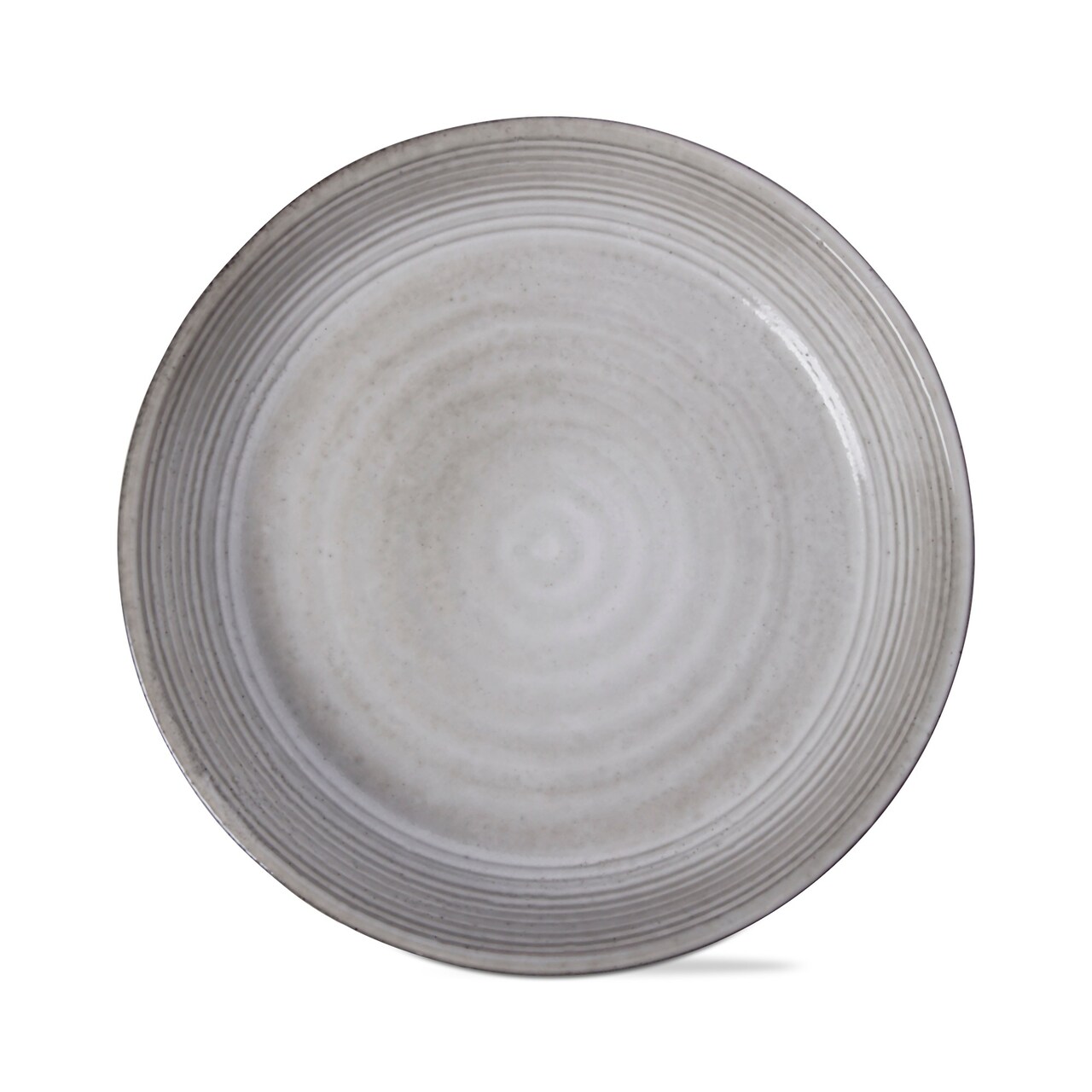 Loft Speckled Reactive Glaze Stoneware Dinnerware Plate 10 inch Grey Dishwasher Safe Set 4